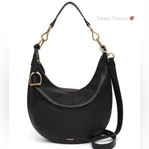 MARGOT ‘SAVANNAH LEATHER CRESCENT HOBO CROSSBODY BAG’ IN CARAMEL